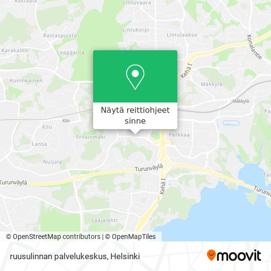 ruusulinnan palvelukeskus kartta