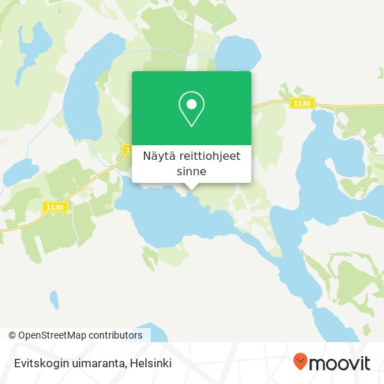 Evitskogin uimaranta kartta