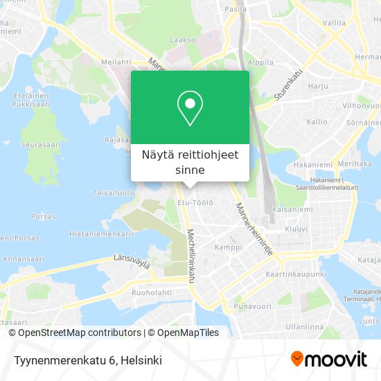 Tyynenmerenkatu 6 kartta