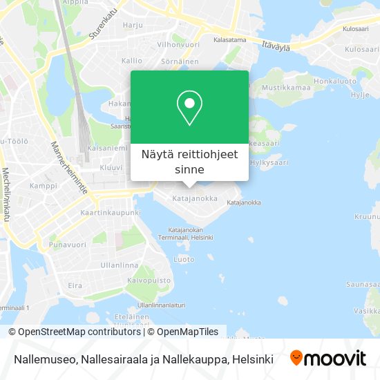 Nallemuseo, Nallesairaala ja Nallekauppa kartta