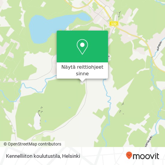 Kennelliiton koulutustila kartta