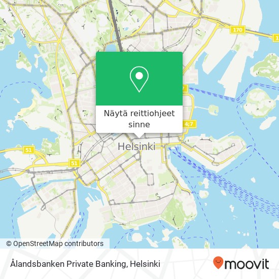 Ålandsbanken Private Banking kartta