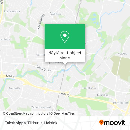 Taksitolppa, Tikkurila kartta