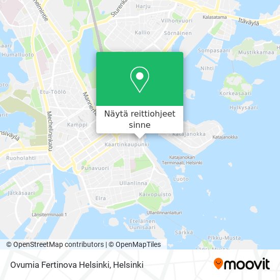 Ovumia Fertinova Helsinki kartta