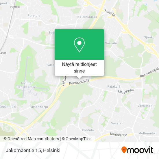 Jakomäentie 15 kartta