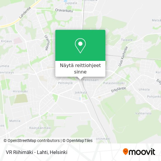 VR Riihimäki - Lahti kartta