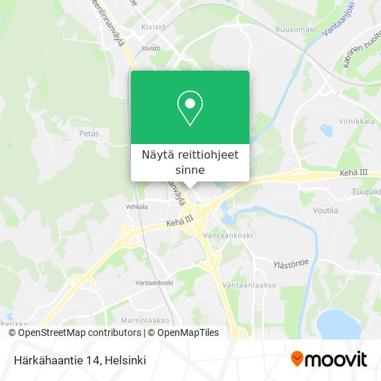 Härkähaantie 14 kartta