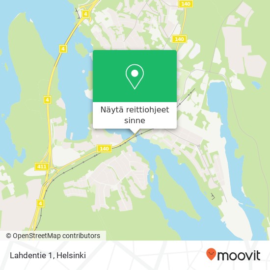 Lahdentie 1 kartta