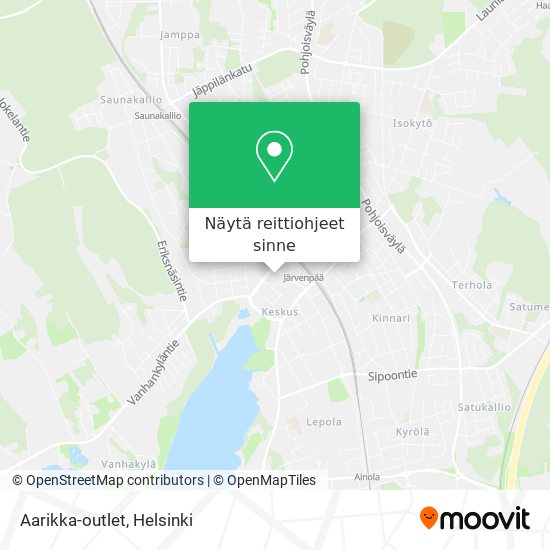 Kuinka päästä kohteeseen Aarikka-outlet paikassa Järvenpää kulkuvälineellä  Juna tai Bussi?