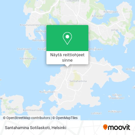 Santahamina Sotilaskoti kartta