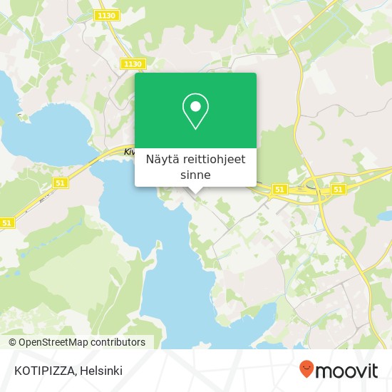 KOTIPIZZA, Merivirta 9 FI-02320 Espoo kartta