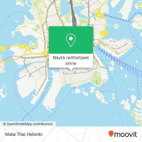 Malai Thai, Sepänkatu 13 FI-00150 Helsinki kartta