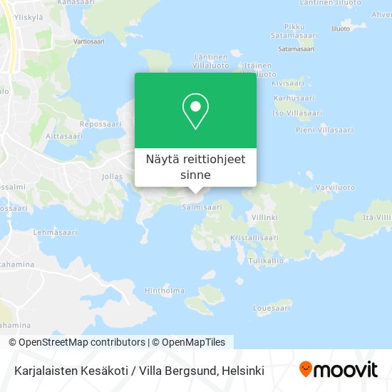 Karjalaisten Kesäkoti / Villa Bergsund kartta