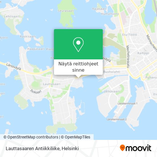 Lauttasaaren Antiikkiliike kartta