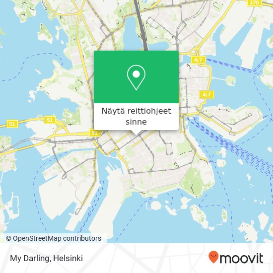 My Darling, Bulevardi 17 FI-00180 Helsinki kartta