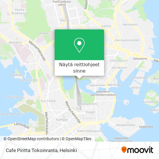 Cafe Piritta Tokoinranta kartta