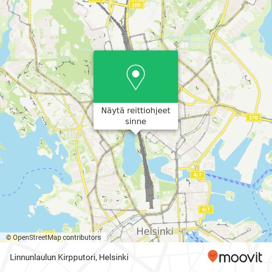 Linnunlaulun Kirpputori, FI-00530 Helsinki kartta