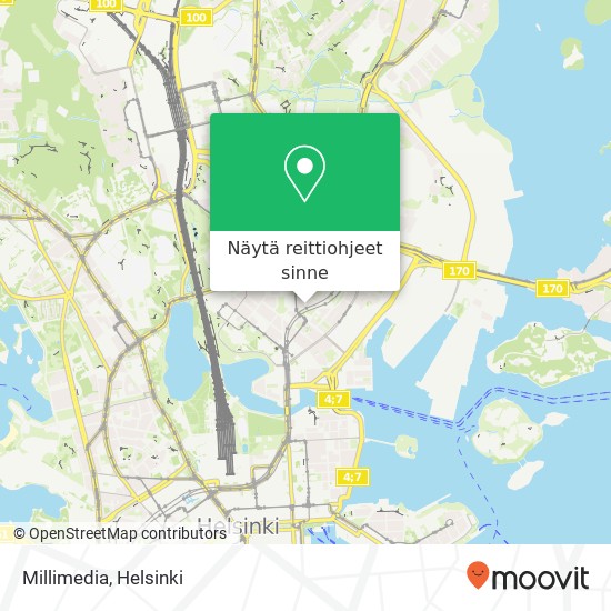 Millimedia, Fleminginkatu 2 FI-00530 Helsinki kartta