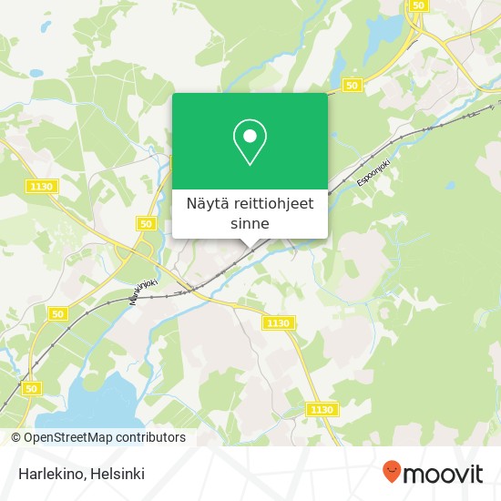Harlekino, Hansatie 3 FI-02780 Espoo kartta