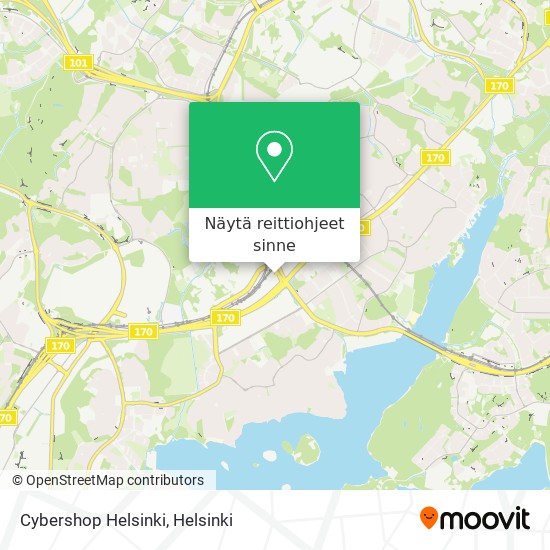 Cybershop Helsinki kartta
