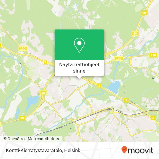 Kontti-Kierrätystavaratalo, Nimismiehenpelto 6 FI-02770 Espoo kartta