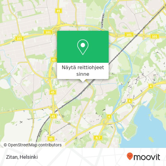 Zitan, Kylänvanhimmantie 29 FI-00640 Helsinki kartta