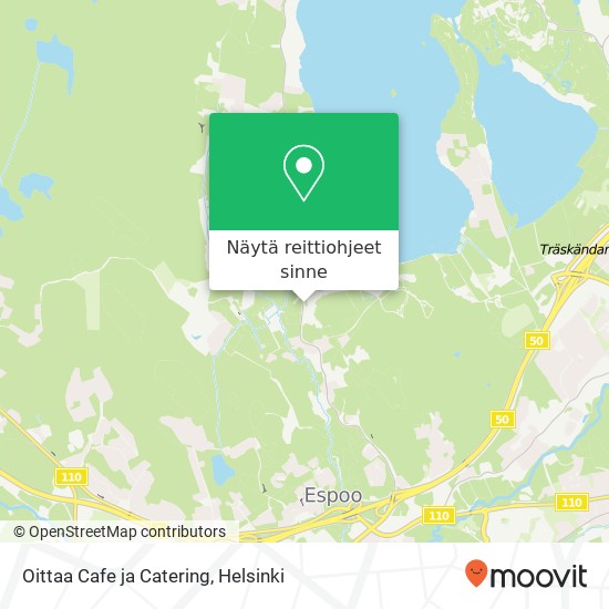 Oittaa Cafe ja Catering, Kunnarlantie 33 FI-02740 Espoo kartta