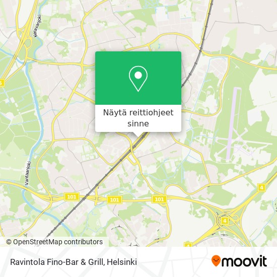 Ravintola Fino-Bar & Grill kartta