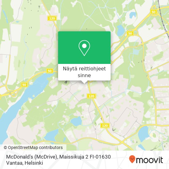 McDonald's (McDrive), Maissikuja 2 FI-01630 Vantaa kartta