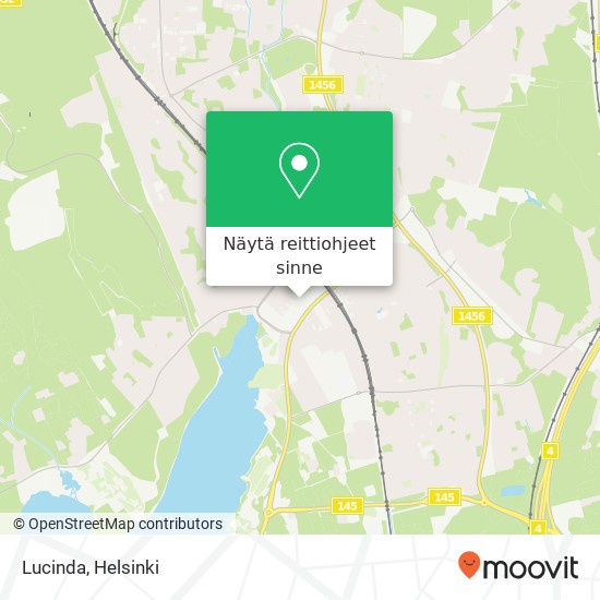 Lucinda, Sibeliuksenkatu 19 FI-04400 Järvenpää kartta