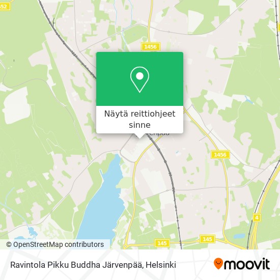 Ravintola Pikku Buddha Järvenpää kartta