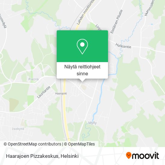 Haarajoen Pizzakeskus kartta