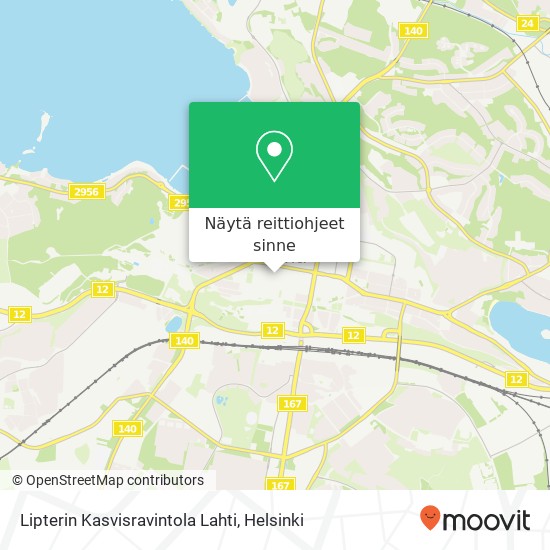 Lipterin Kasvisravintola Lahti, Hämeenkatu 10 FI-15110 Lahti kartta
