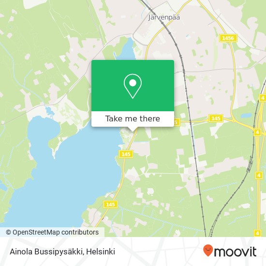 Ainola Bussipysäkki kartta