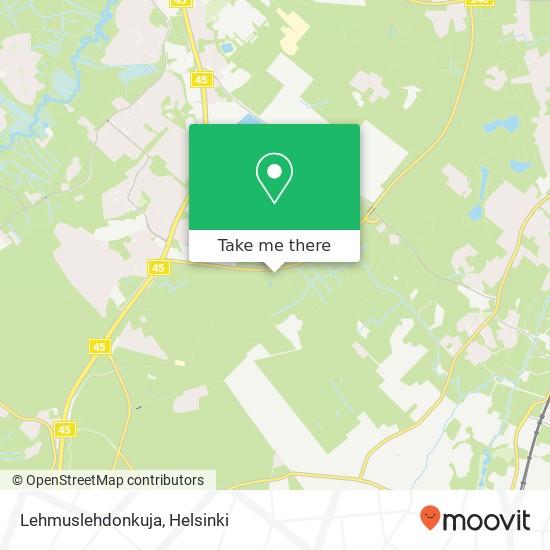 Lehmuslehdonkuja kartta