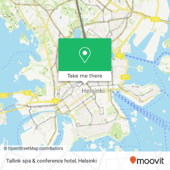 Tallink spa & conference hotel kartta