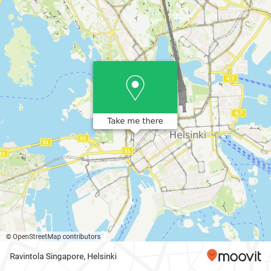 Ravintola Singapore kartta