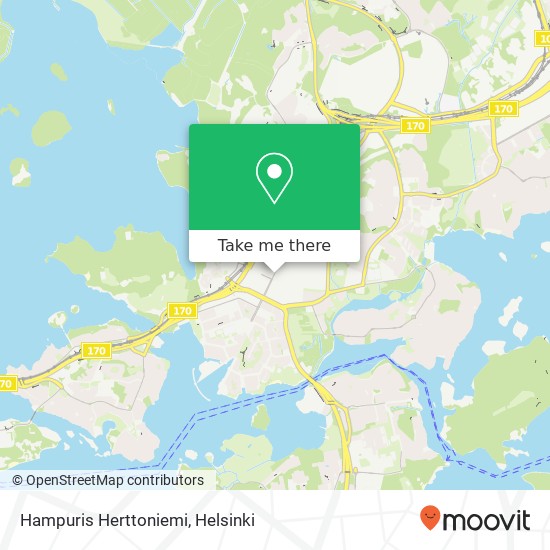 Hampuris Herttoniemi kartta