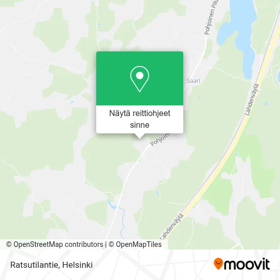 Ratsutilantie kartta