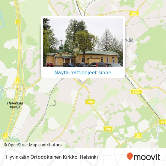 Hyvinkään Ortodoksinen Kirkko kartta