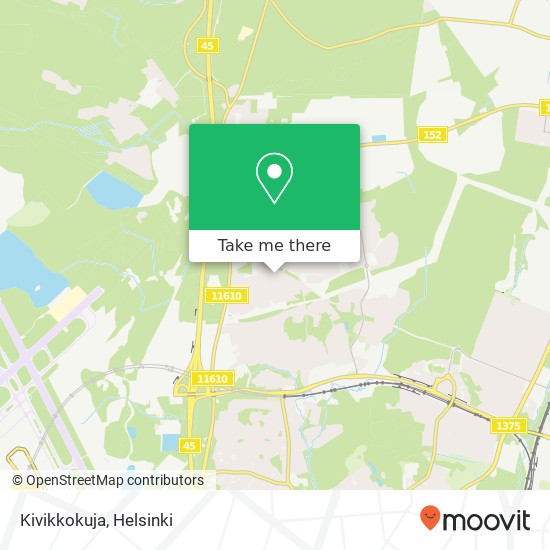 Kivikkokuja kartta