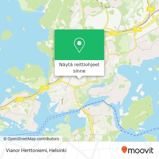 Vianor Herttoniemi kartta