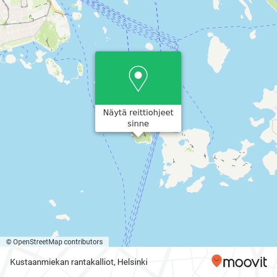 Kustaanmiekan rantakalliot kartta