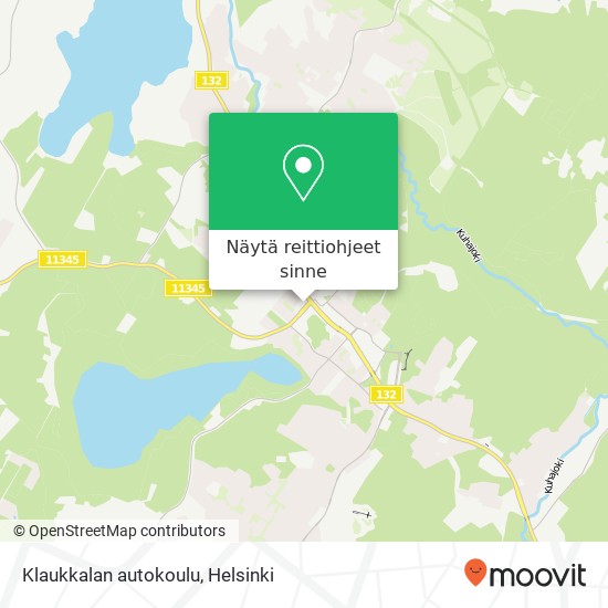 Klaukkalan autokoulu kartta