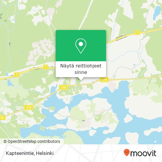 Kapteenintie kartta