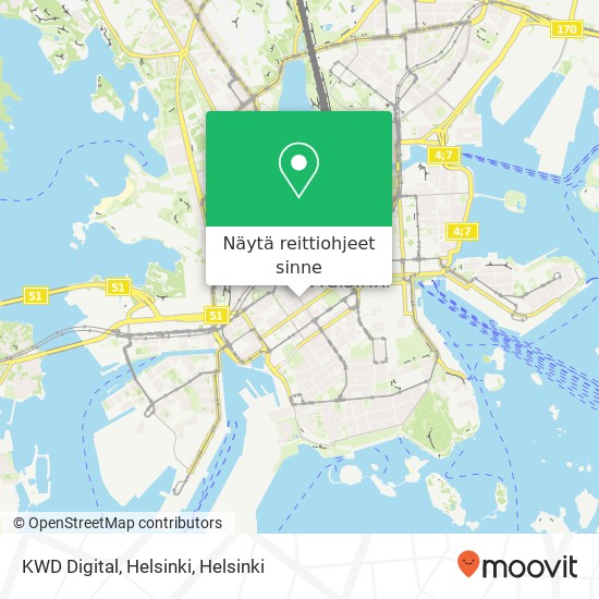 KWD Digital, Helsinki kartta