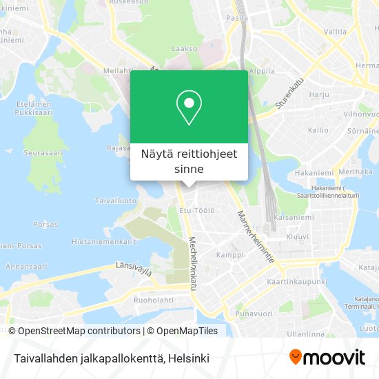 Taivallahden jalkapallokenttä kartta