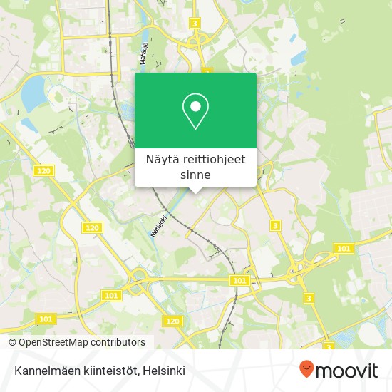 Kannelmäen kiinteistöt kartta