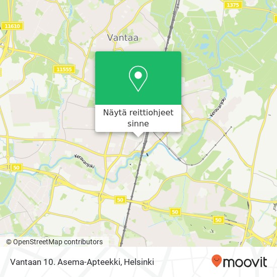 Vantaan 10. Asema-Apteekki kartta