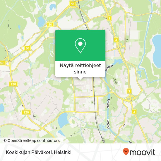 Koskikujan Päiväkoti kartta